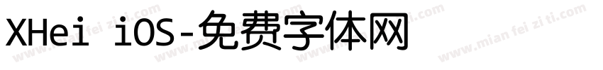 XHei iOS字体转换